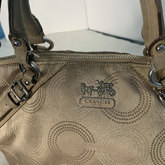 Coach, Madison Dotted optive art Sophia satchel - Picture 8 of 12